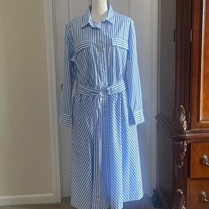 Free Assembly Striped Shirt Dress